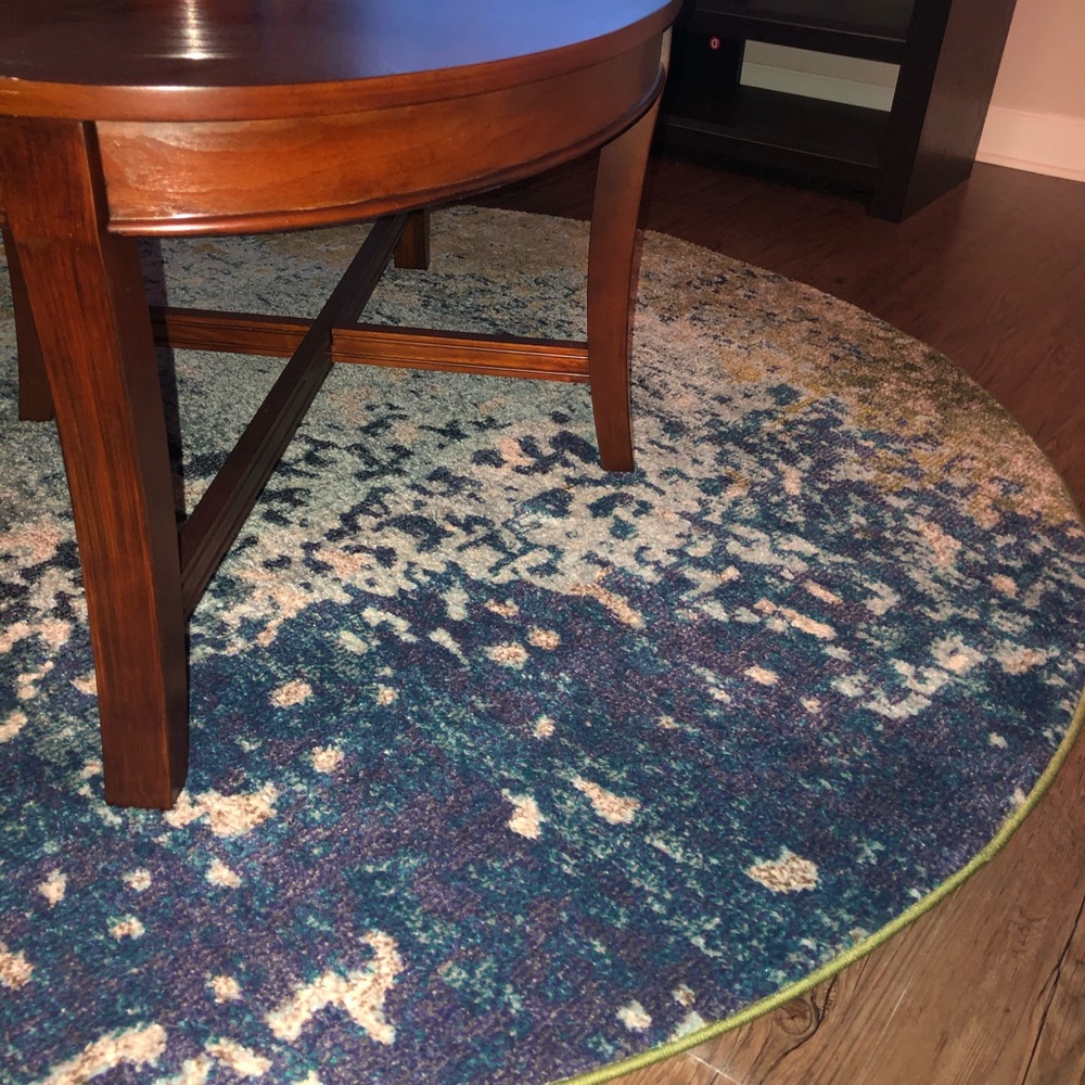 Multi Color Circle Rug - Picture 3 of 4